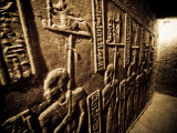 Tunnels at the Temple of Dendera, Egypt Photographic Print by Clive Nolan