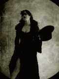 Woman Dancing with a Top Hat Photographic Print by Helena Marroqui
