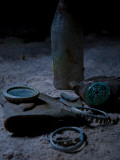 Mask and Bottle Communist Photographic Print by Nathan Wright