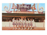 Top Hat Drive-In, Roadside Retro reproduction procédé giclée