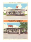 Wangman's Drive-Ins, Roadside Retro Print