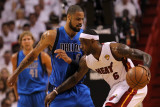 Dallas Mavericks v Miami Heat - Game One, Miami, FL - MAY 31: LeBron James and Tyson Chandler Photographic Print by Ronald Martinez