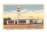 Stuart's Club Grill, Houston, Texas, Roadside Retro Giclee Print