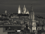 France, Paris, Sacre Coeur and Trinite D' Estienne D' Orves Church Photographic Print by Walter Bibikow