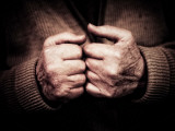 An Old Man's Hands Photographic Print by Clive Nolan