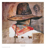 Man Of The Land Kunstdrucke von Linda Loeschen