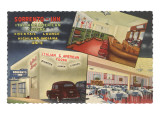 Sorrento Inn Restaurant, Retro reproduction procédé giclée