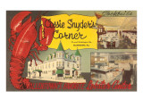 Cossie Snyder's Corner, Lobster Center, Retro Lámina giclée