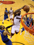 Dallas Mavericks v Miami Heat - Game One, Miami, FL - MAY 31: LeBron James and Tyson Chandler Photographic Print by Mike Ehrmann