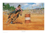 With Fringe A Flyin' Poster by John Austin Hanna
