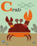 Krabbe Poster von Jenn Ski
