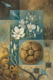 Jardin de Teal Prints by Elaine Vollherbst-Lane