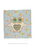 Whimsy Owl Posters by Helen Rhodes
