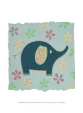 Whimsy Elephant Poster by Helen Rhodes