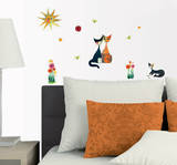 Colourful Cat's Life Wandabziehbild