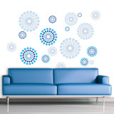 Blue Pattern Wall Decal
