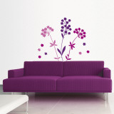 Modern Purple Blooms II Wall Decal