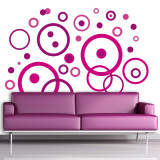 Purple Bubbles Wall Decal