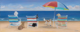 Beach Chair Tails Prints by Carole Saxe