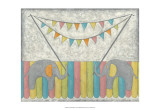 Carnival Elephants Posters by Chariklia Zarris
