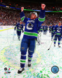 Vancouver Canucks - Henrik Sedin - Celebrating Game 5 Western Conference 2011 Finals Photo