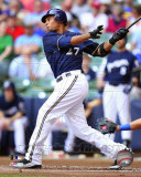 Milwaukee Brewers - Carlos Gomez 2011 Action Photo