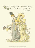 Shakespeare's Garden XI (Violet & Primrose) Affiches par Walter Crane