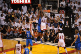 Dallas Mavericks v Miami Heat - Game Two, Miami, FL - JUNE 2: Joel Anthony and Brendan Haywood Photographic Print by Noah Graham