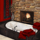 Fireplace Bath I Prints by Hakimipour-Ritter 