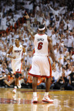 Dallas Mavericks v Miami Heat - Game Two, Miami, FL - JUNE 2: LeBron James Fotografie-Druck von Garrett Ellwood