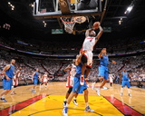 Dallas Mavericks v Miami Heat - Game Two, Miami, FL - JUNE 2: LeBron James, Tyson Chandler and Shaw Photographic Print by Andrew Bernstein
