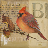 Red Love Birds I Posters par Patricia Pinto