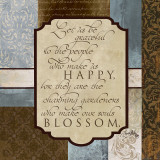 Happy Blossom Prints by Elizabeth Medley