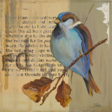 Blue Love Birds I Poster von Patricia Pinto