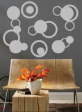Grey Rings Wall Decal