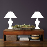 White Classic Lamps Decalque em parede