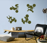 Motocross - Army Green Wall Decal