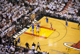Dallas Mavericks v Miami Heat - Game Two, Miami, FL - JUNE 2: Dirk Nowitzki, Udonis Haslem, Chris B Photographic Print by David Dow