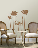 Taupe Agapanthus Wall Decal