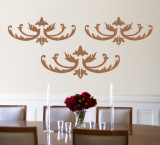 Mocha Flourish Wall Decal
