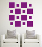 Purple Squares Wall Decal