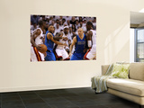 Dallas Mavericks v Miami Heat - Game One, Miami, FL - MAY 31: Dwyane Wade, LeBron James, Shawn Mari Wall Mural by Ronald Martinez