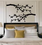 Black Branch With Leaves Decalque em parede Black Branch With Leaves Decalque em parede