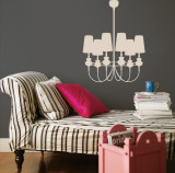 Taupe Modern Chandelier Wall Decal