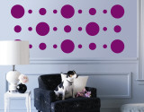 Purple Circles Wall Decal