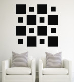 Black Squares wandtattoos
