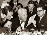 Charlie Chaplin, Roma, April 1954. Photographic Print by Benno Graziani