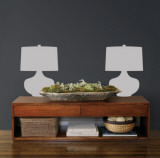 Grey Retro Lamps Decalque em parede