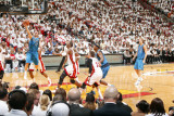 Dallas Mavericks v Miami Heat - Game One, Miami, FL - MAY 31: Jose Juan Barea and Chris Bosh Photographic Print by Nathaniel S. Butler
