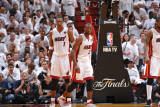 Dallas Mavericks v Miami Heat - Game One, Miami, FL - MAY 31: Chris Bosh and Dwyane Wade Photographic Print by Jesse D. Garrabrant
